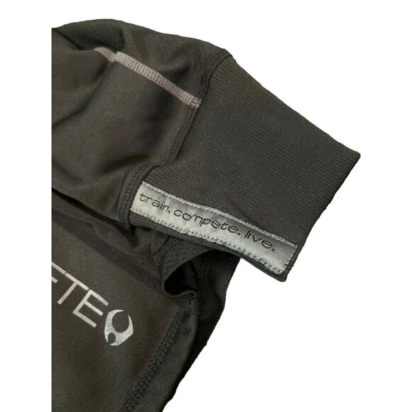 HYLETE Full Zip Jacket Mens Small Black Running Pockets Mesh Sides and Back - Picture 8 of 11